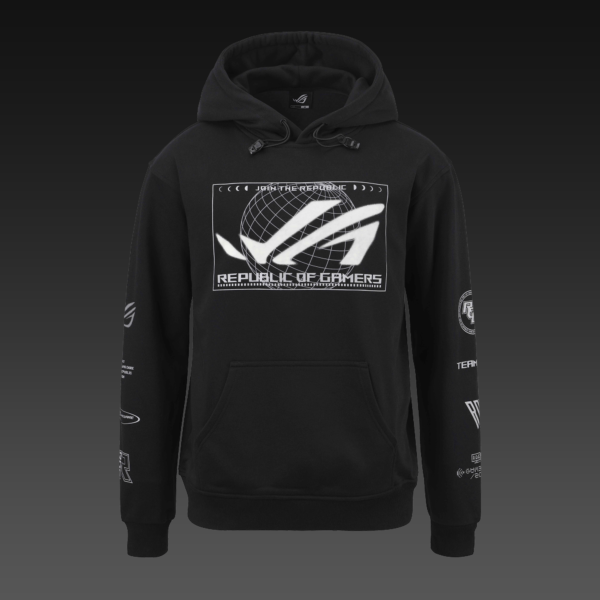 ASUS ROG COSMIC LIT HOODIE - Regular Fit - Sort | Small